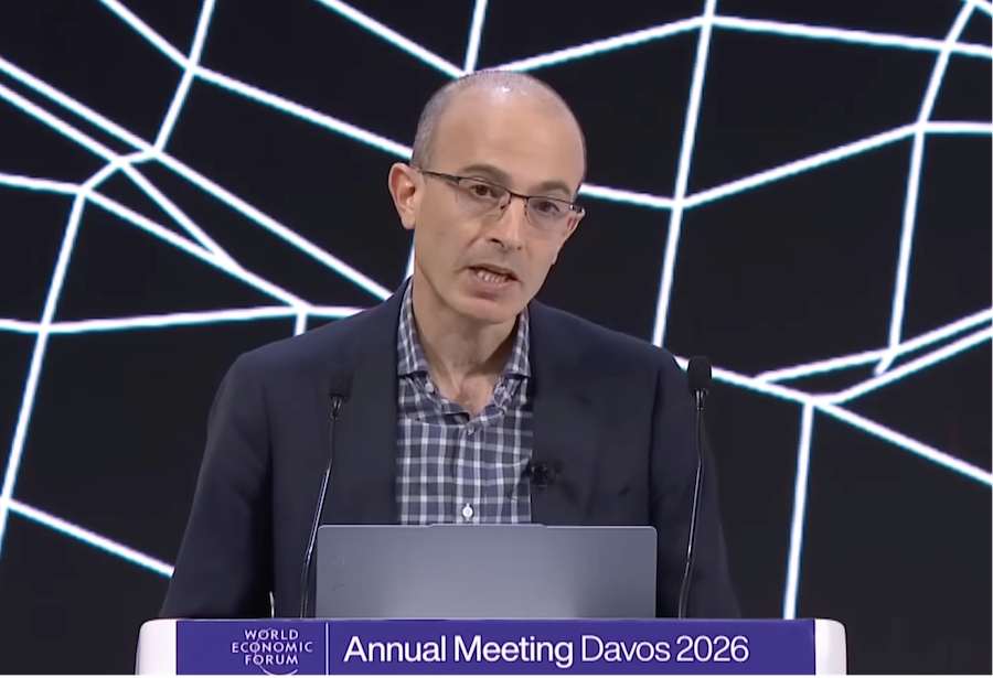 尤瓦尔·赫拉利2026达沃斯演讲:AI会接管以文字为载体的一切!附演讲全文-熵减岛