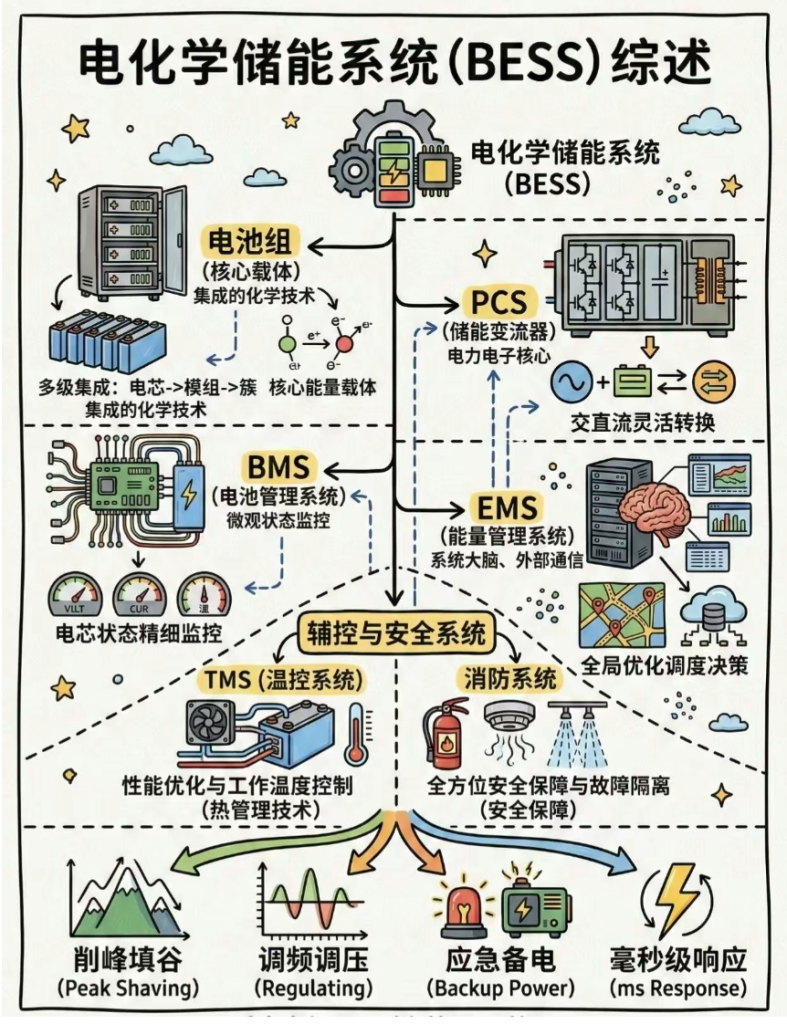 电化学储能基础知识集丨③ 主要设备 -熵减岛